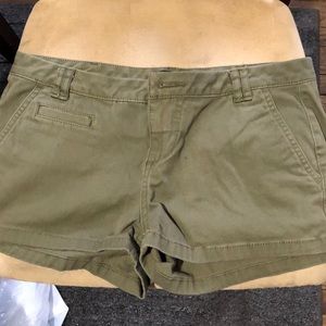Army green shorts